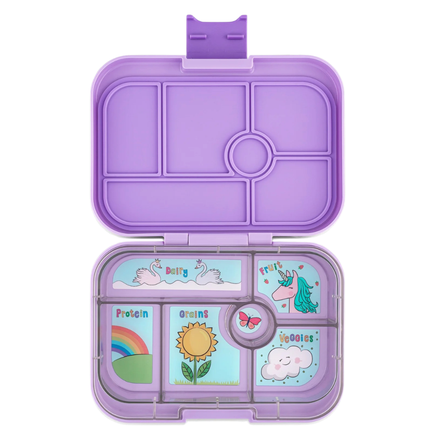 Yumbox Original 6 vakken Lekvrije Lunchbox | Lavande Purple Unicorn