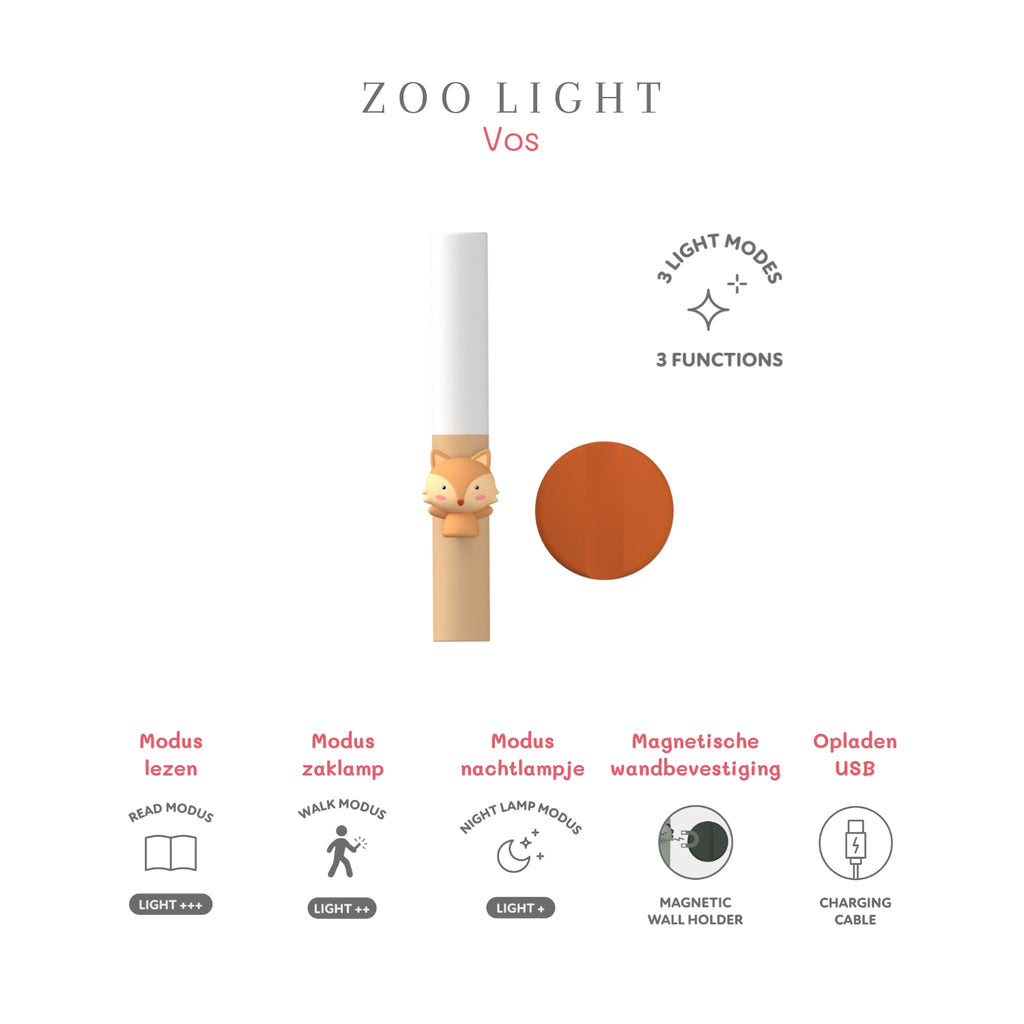 The Zoofamily Zoo Light Zaklamp | Fox