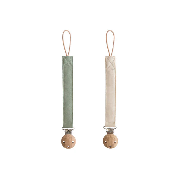 Mushie Speenkoord 2st | Olive/Shifting Sand