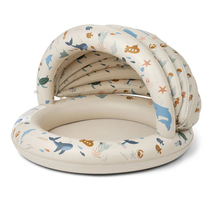 Liewood Hadleia Printed Canopy Pool | Sea Creature / Sandy