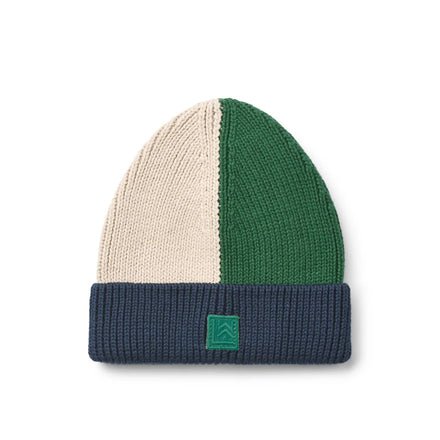 Liewood Ezra Beanie | Classic Navy Multi Mix