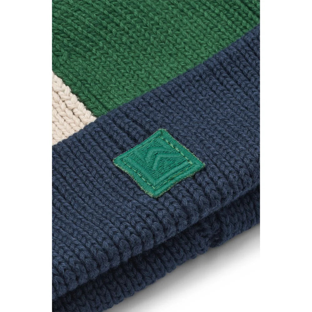 Liewood Ezra Beanie | Classic Navy Multi Mix