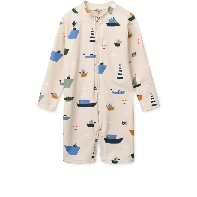 * Liewood Max Zwem Jumpsuit | Sailing / Sandy