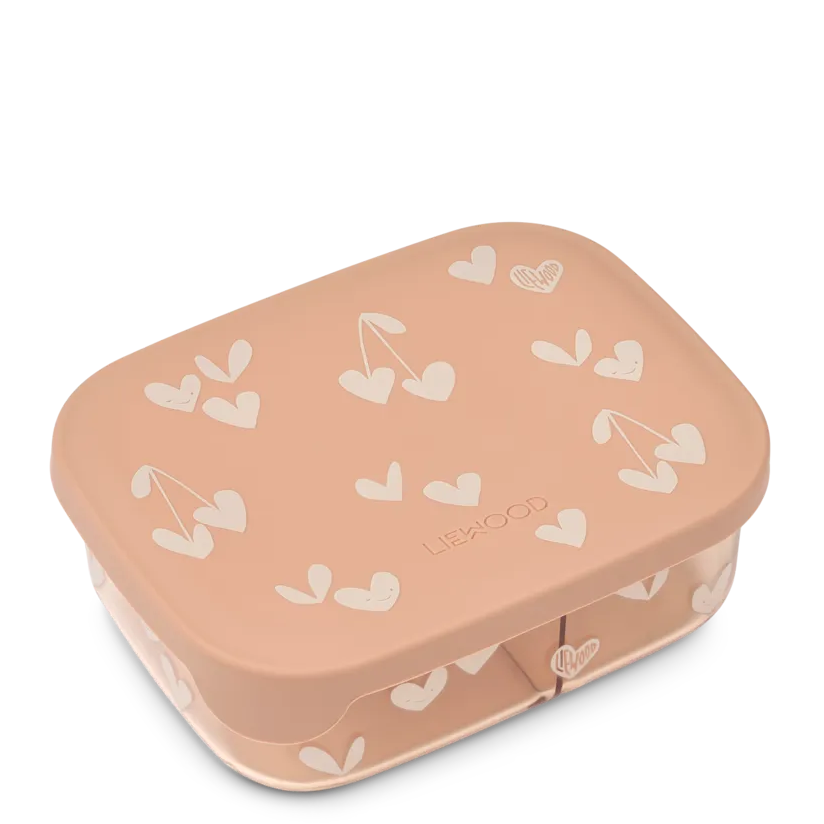 Liewood Arthur lunchbox Sweethearts met drie vakken en siliconen deksel
