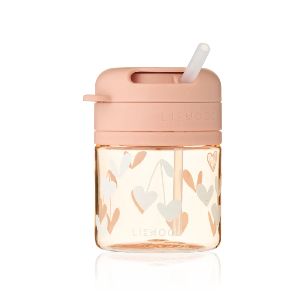 Liewood Pavia Tritan Drinkbeker Met Rietje 280ml | Sweethearts / Pale Tuscany