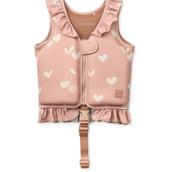 Konges Sløjd Neoprene Zwemvest Frill | Swan Stripe | De Gele Flamingo Konges Sløjd Neoprene Zwemvest Frill | Swan Stripe | De Gele Flamingo