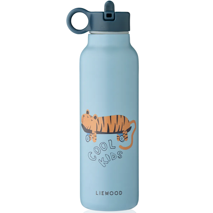 Liewood Falk Drinkfles 500 ml | Tiger / Beach Blue