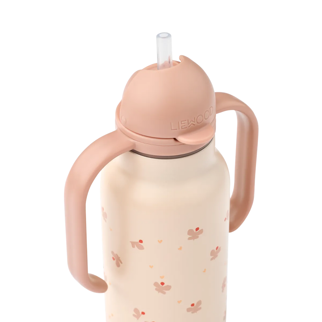 Liewood Kimmie Drinkfles 250ml | Mini Butterfly / Apple Blossom