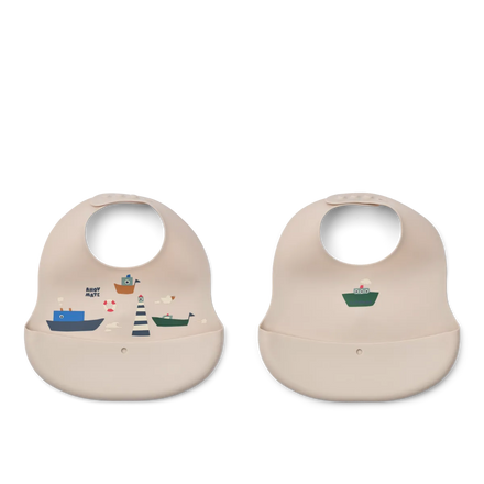 Liewood Ember Printed Slab 2-Pack | Sailing / Sandy