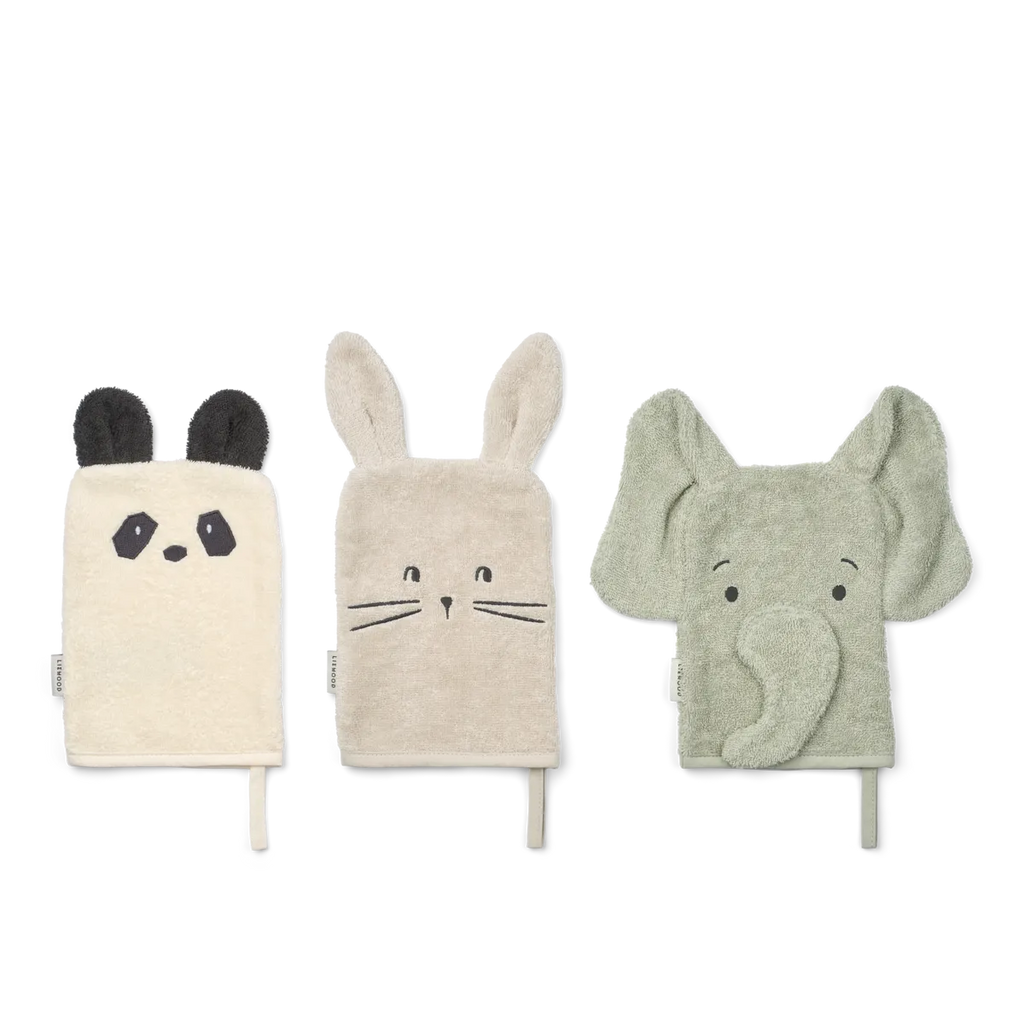 Liewood Sylvester Washandjes 3st | Dove Blue Mix