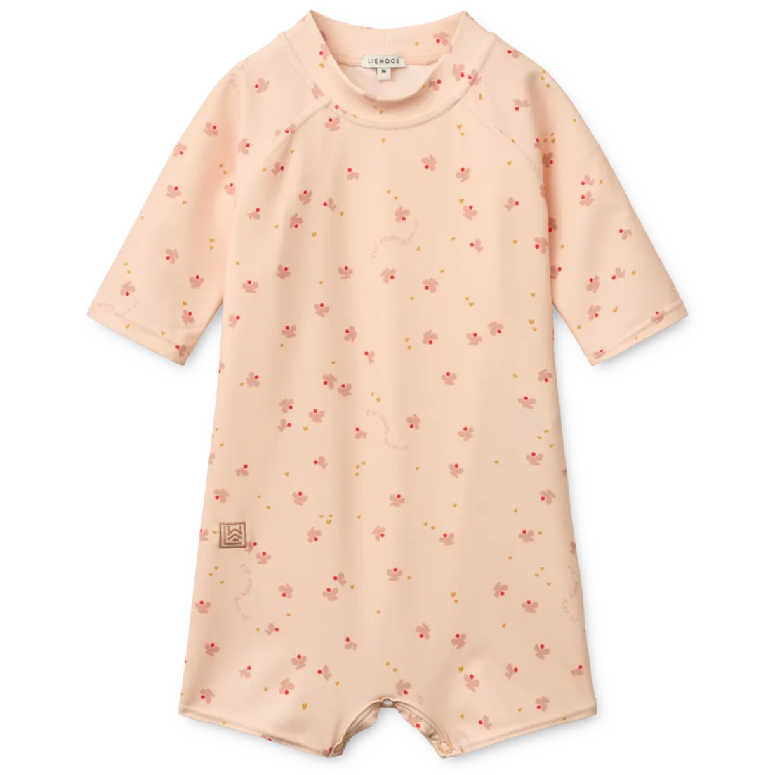 Liewood Thor Baby Swim UV Jumpsuit | Mini Butterfly / Apple Blossom