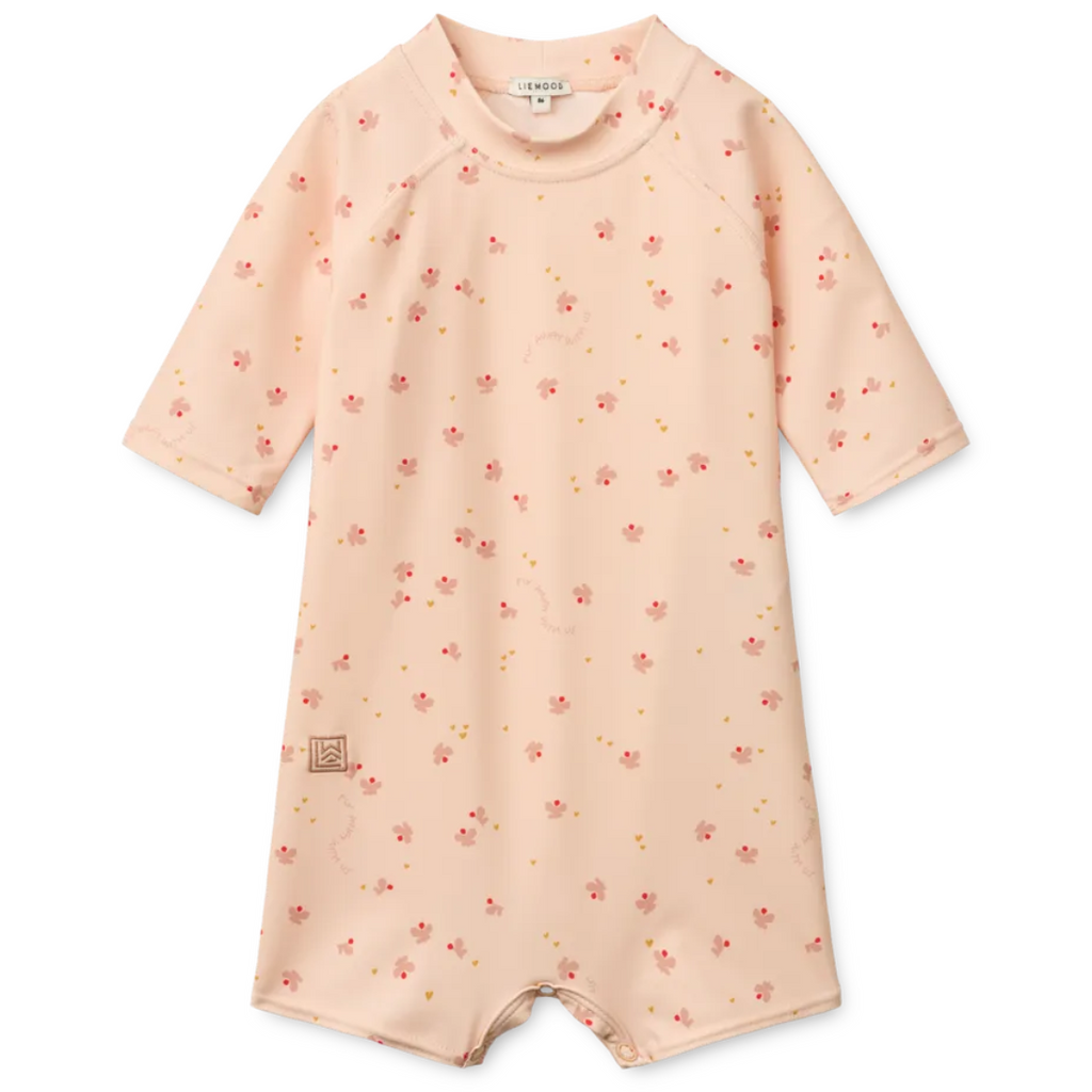 Liewood Thor Baby Swim UV Jumpsuit | Mini Butterfly / Apple Blossom
