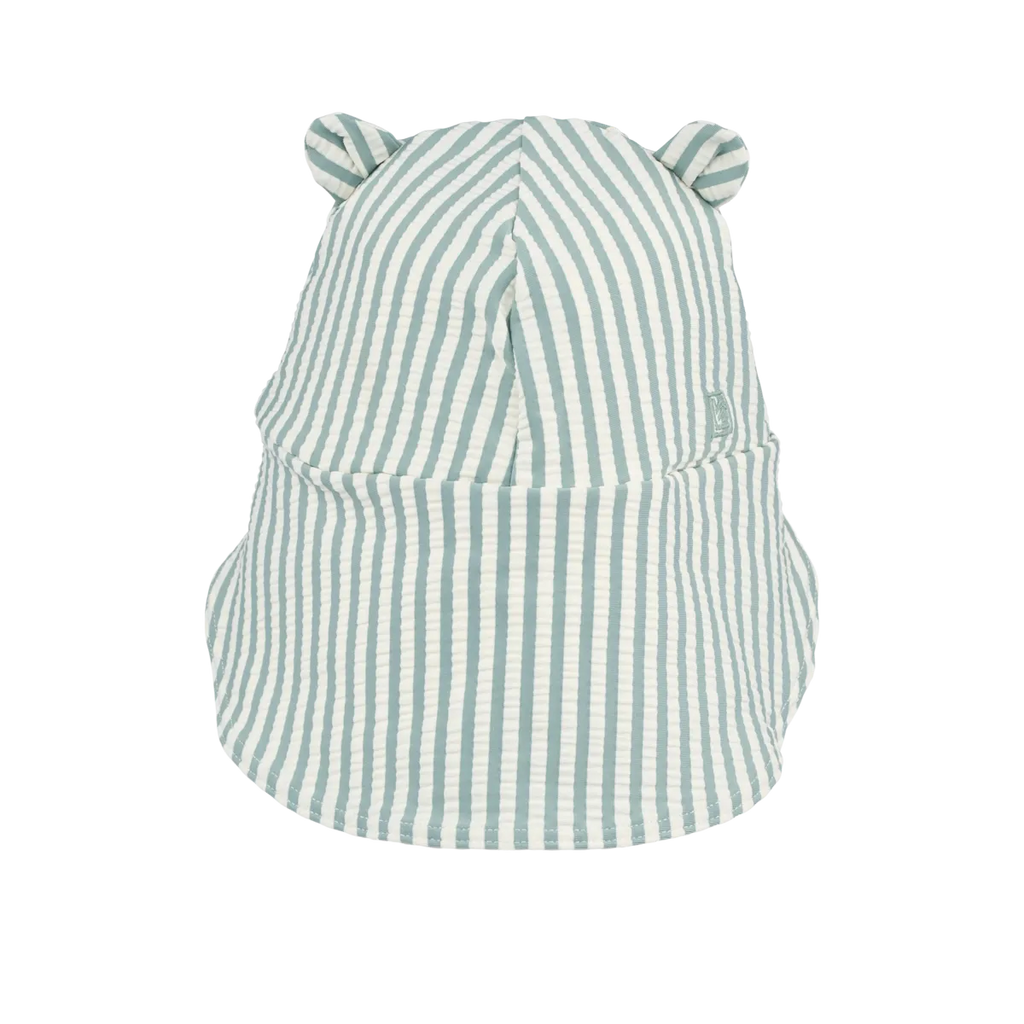Liewood Senia Seersucker UV Zonnehoedje Met Oortjes | Peppermint / Sandy