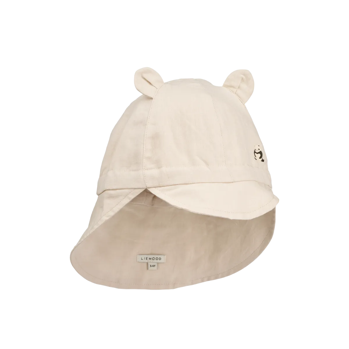 Liewood Omkeerbaar Zonnehoedje Met Oortjes | Panda / Sandy
