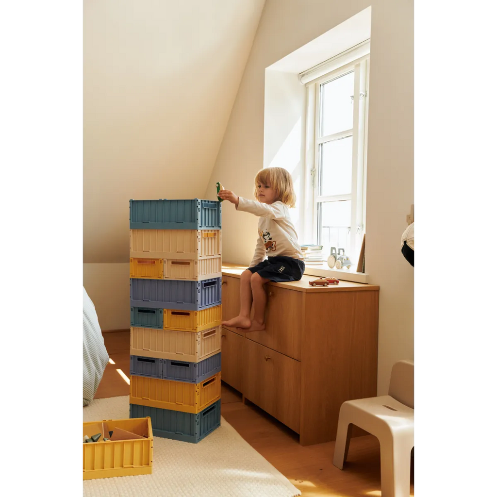 Liewood Weston Storage Box M 2-Pack | Apple Blossom