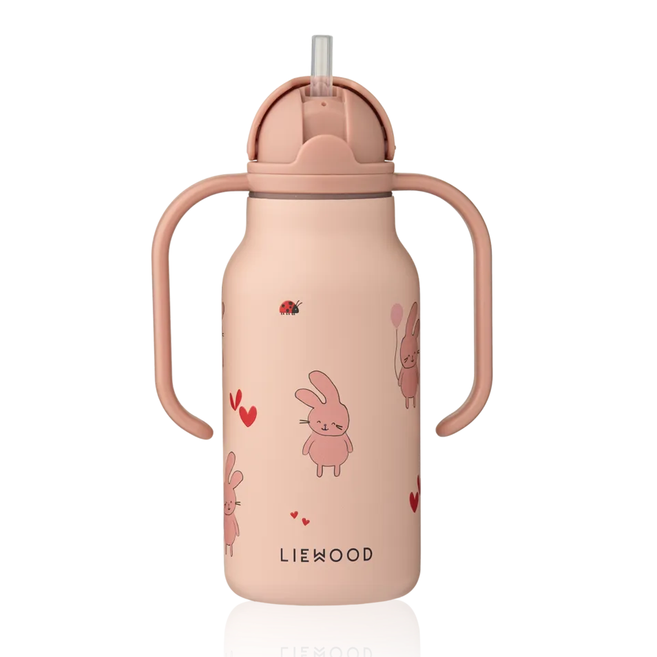 Liewood Kimmie RVS Drinkfles 250ml | Wild child / Rosey