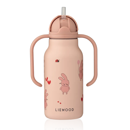 Liewood Kimmie RVS Drinkfles 250ml | Wild child / Rosey