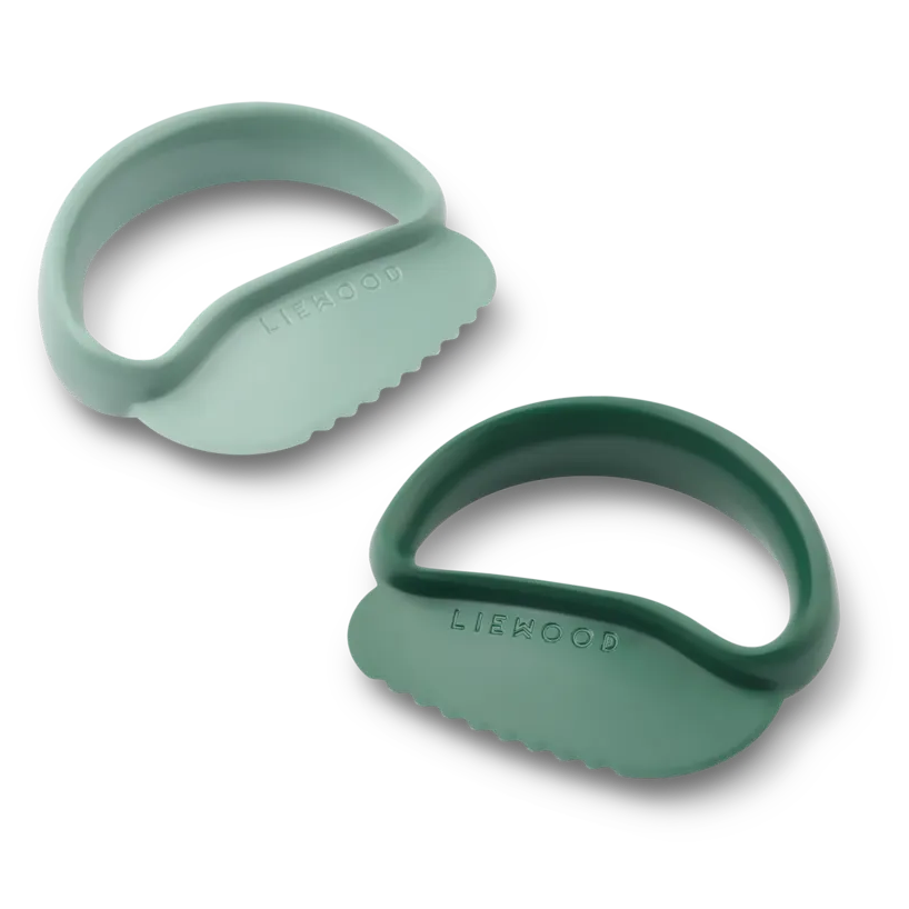 Liewood Riven Peuter Veilig Snijmes | Peppermint / Garden green