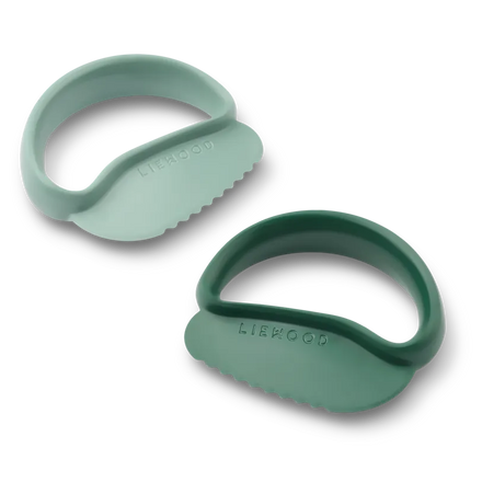 Liewood Riven Peuter Veilig Snijmes | Peppermint / Garden green