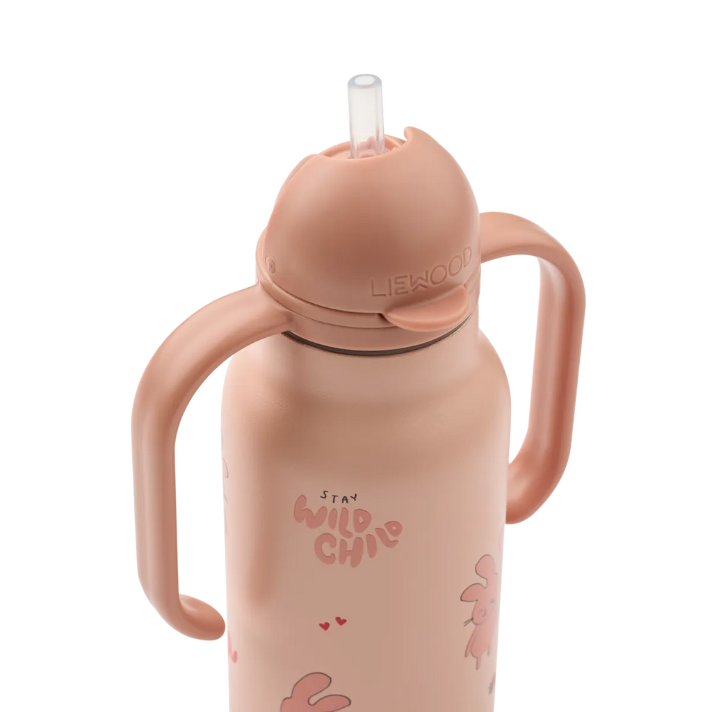 Liewood Kimmie RVS Drinkfles 250ml | Wild child / Rosey