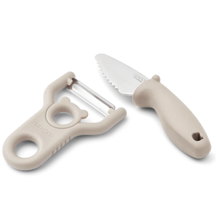 Liewood Pertense Peeler & Knife Set | Sandy
