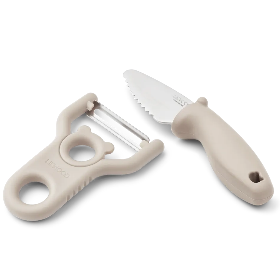 Liewood Pertense Peeler & Knife Set | Sandy