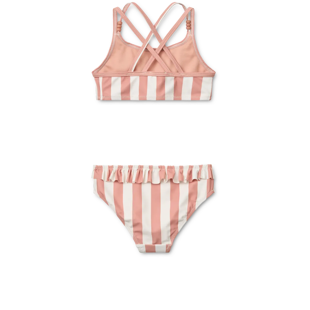 * Liewood Belle Bikini | Coral Blush / Creme de la Creme Stripe