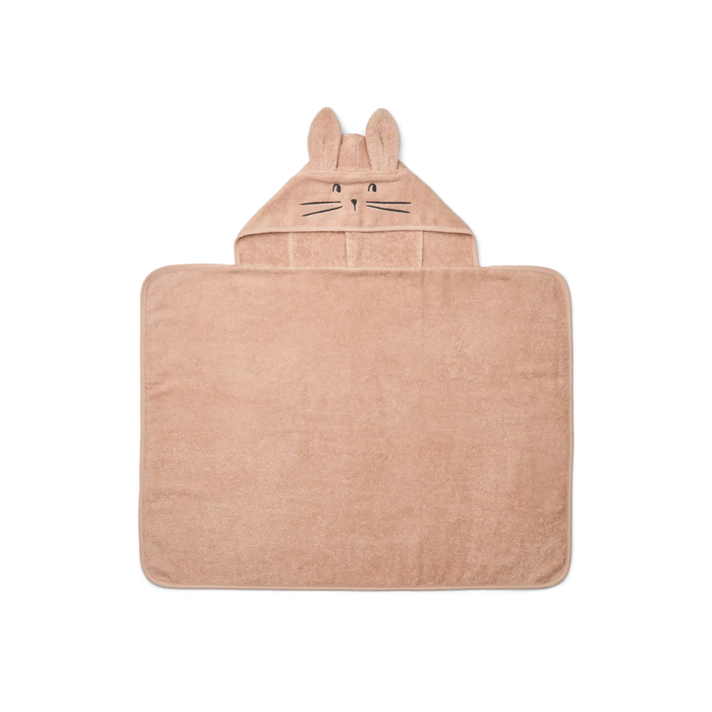 * Liewood Vilas Rabbit Baby Badcape | Pale Tuscany
