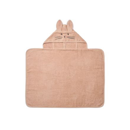 * Liewood Vilas Rabbit Baby Badcape | Pale Tuscany