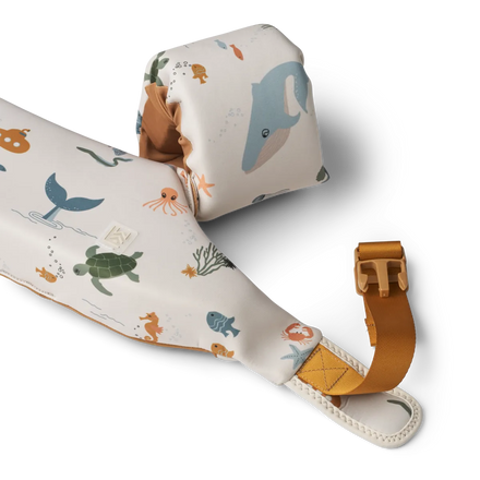 Liewood Darko Puddle Jumper Printed Zwemgordel | Sea Creature / Sandy