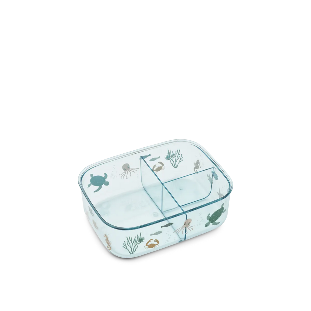 Liewood Arthur tritan lunchbox Sea Creature Sandy met siliconen deksel
