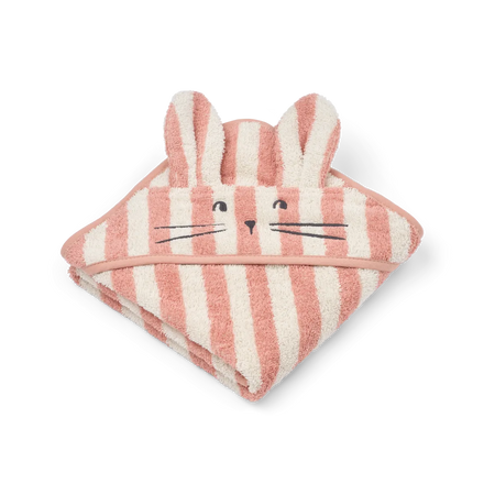 Liewood Albert Badcape | Coral Blush / Creme de la Creme