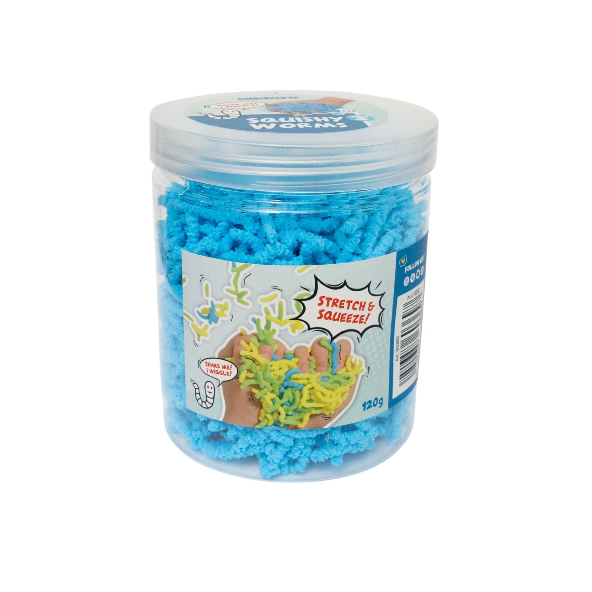 alldoro Squishy Worms 120g | Blauw