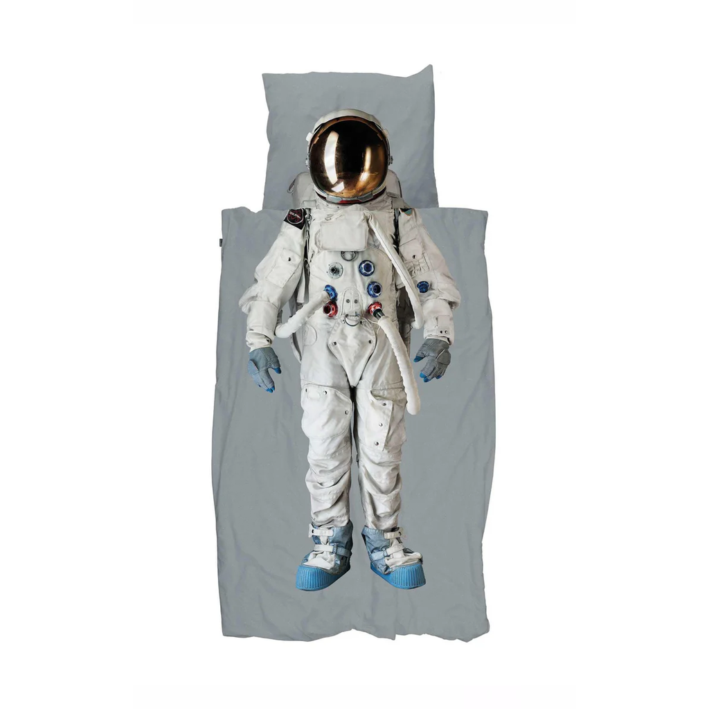 SNURK Dekbedset 140x200/220cm | Astronaut Grey Space