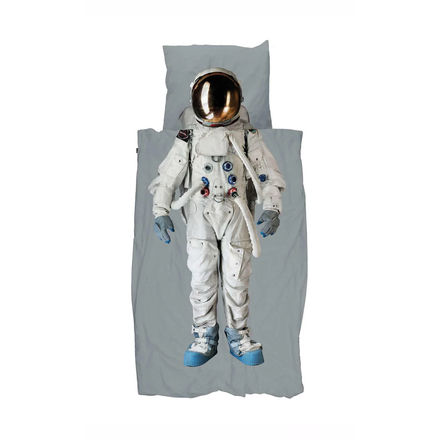 SNURK Dekbedset 140x200/220cm | Astronaut Grey Space