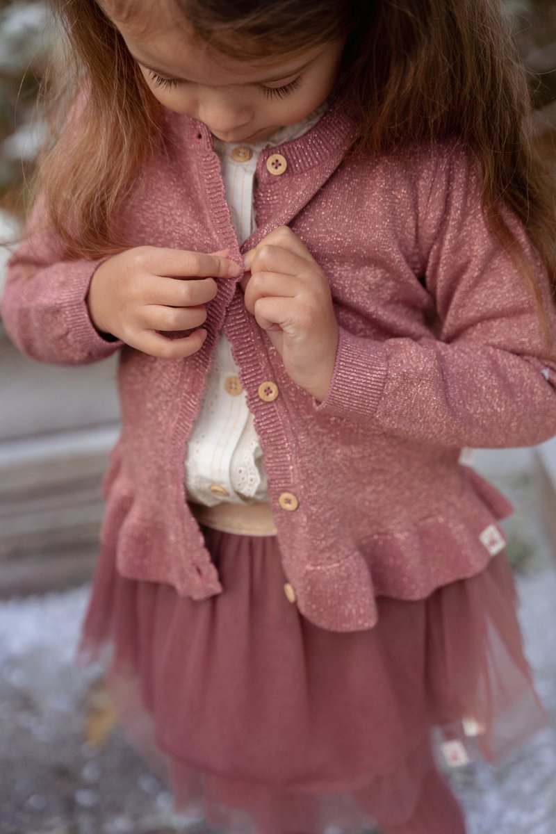 Little Dutch Gebreid Vest | Roze
