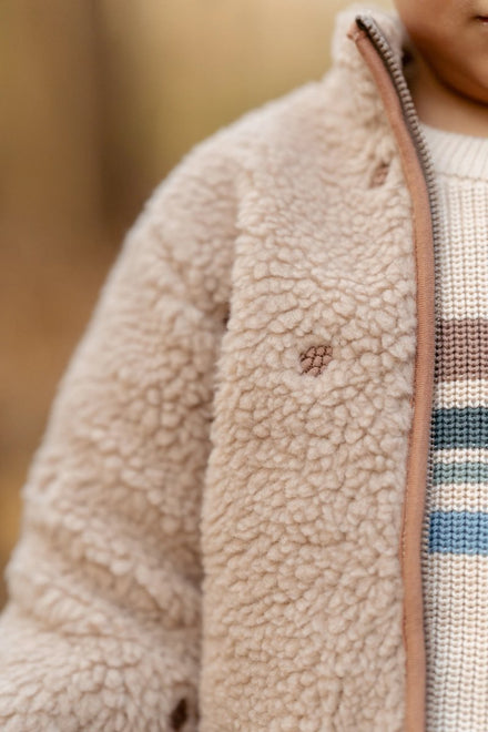 Little Dutch Teddy Vest | Taupe