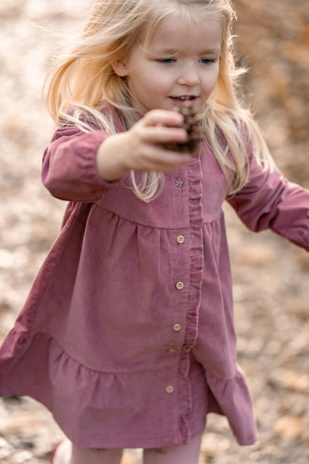 Little Dutch Jurkje Lange Mouw | Roze