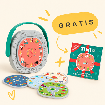 Timio Audio-en Muziekspeler USB - ACTIE + GRATIS Kerstdisc | Woordjes, Talen, Getallen +2 jaar