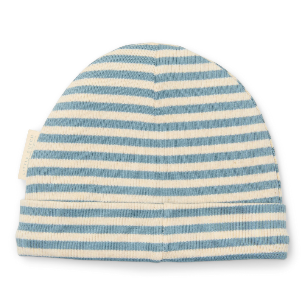 Little Dutch Babymuts Stone | Blue Stripe