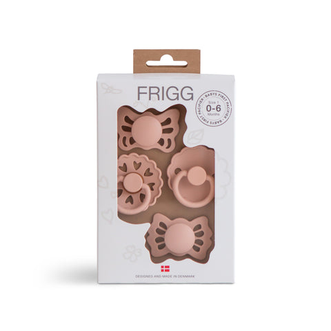 Frigg Baby's First Pacifier Fopspenen Set Maat 1 Blush