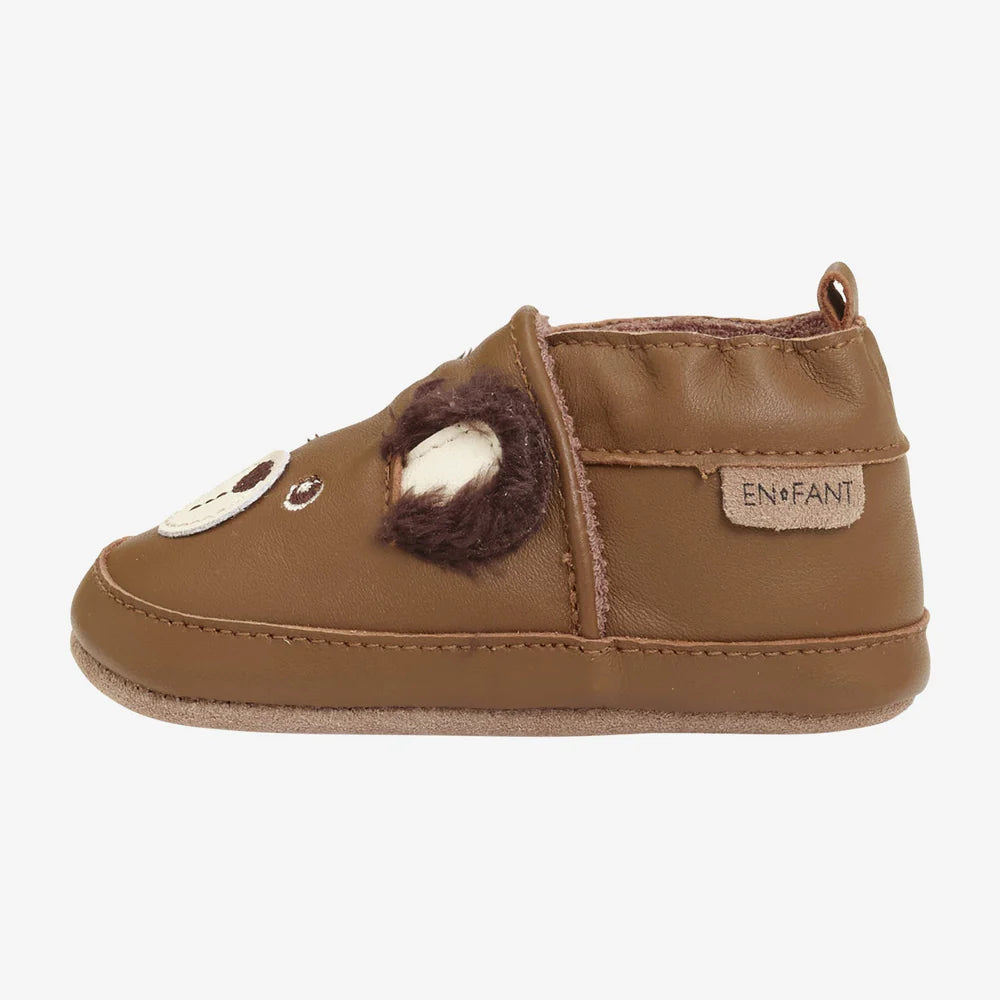En Fant Lederen Baby Slofjes | Beer