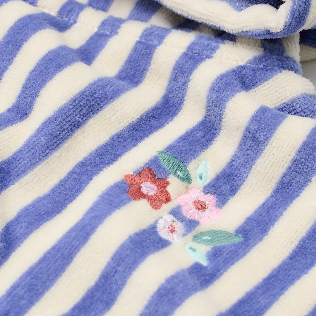 Little Dutch Strandponcho | Dreamy Purple Stripe