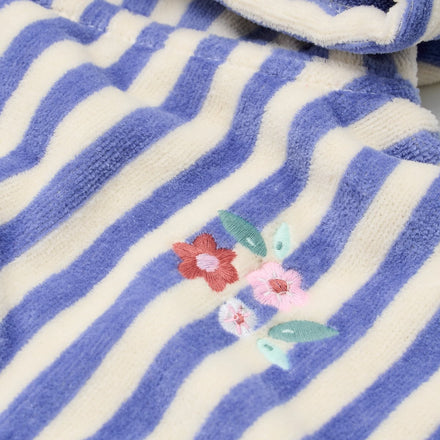 Little Dutch Strandponcho | Dreamy Purple Stripe