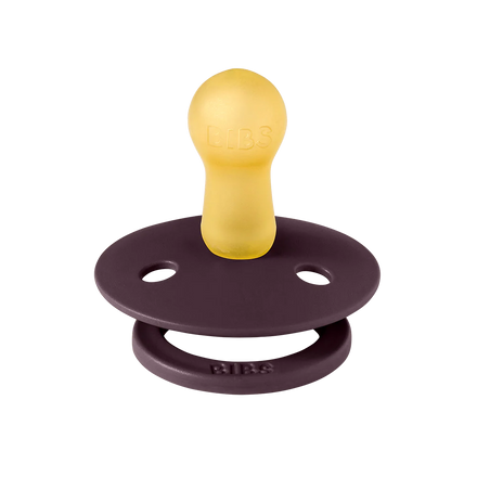 Bibs Fopspeen Size 2 Latex Rond Studio 2 Pack | Holiday Bow Ivory/Plum