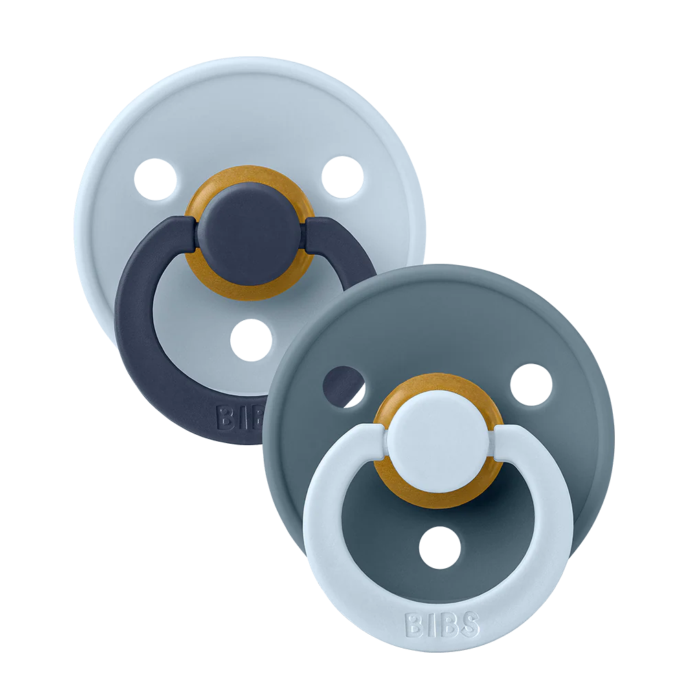 Bibs Fopspeen Size 3 Latex Rond Studio 2 Pack | Fusion Blue/Petrol