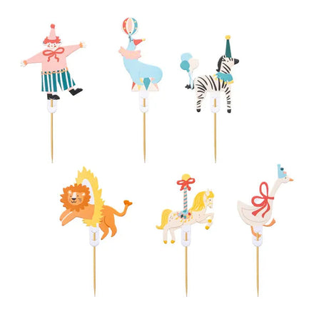 * Party Deco Cupcake Toppers | Circus Mix