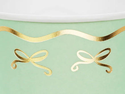 * Party Deco Papieren Bekertjes 6ST | Bow Tie 220ml