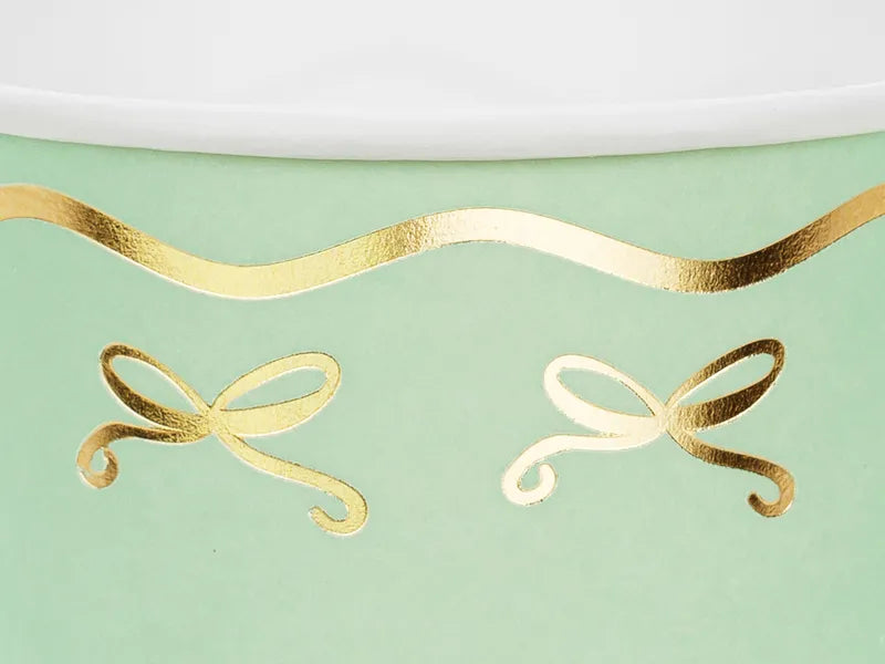 * Party Deco Papieren Bekertjes 6ST | Bow Tie 220ml