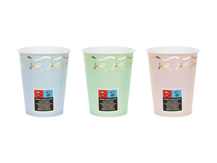 * Party Deco Papieren Bekertjes 6ST | Bow Tie 220ml